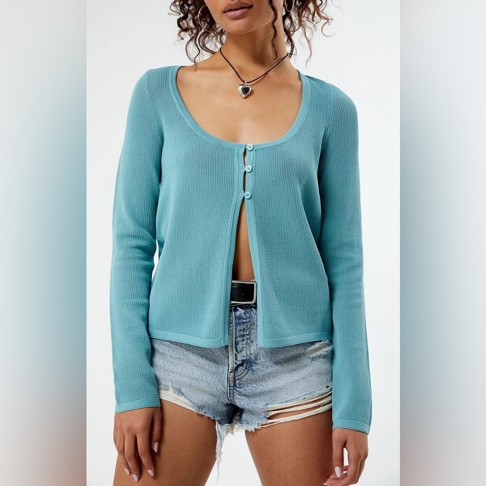 La hearts uo urban outfitters Anthropologie Brandy revolve Cardigan Top boho Sma